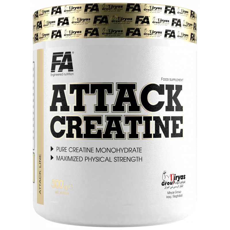 كرياتين اتاك FA نقي بدون طعم 
